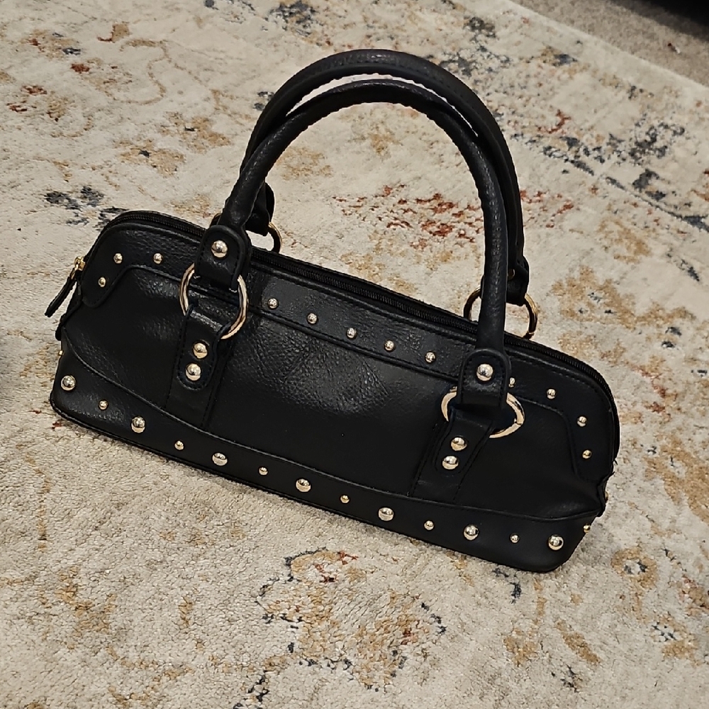 Bisou Bisou Michele Bohbot Black Studded Handbag
